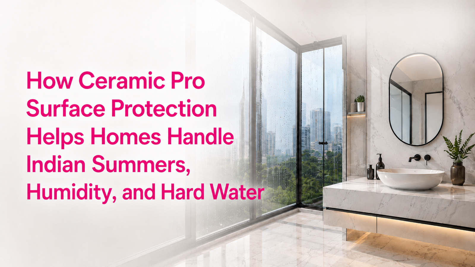 How Ceramic Pro Surface Protection Helps Homes Handle Indian Summers, Humidity, and Hard Water