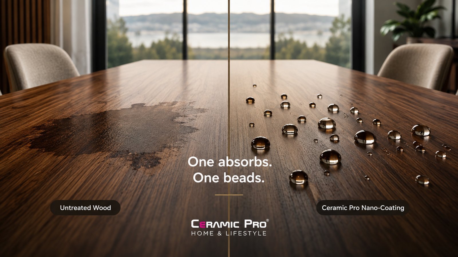 Eco-friendly permanent nano coatings for luxury home surfaces